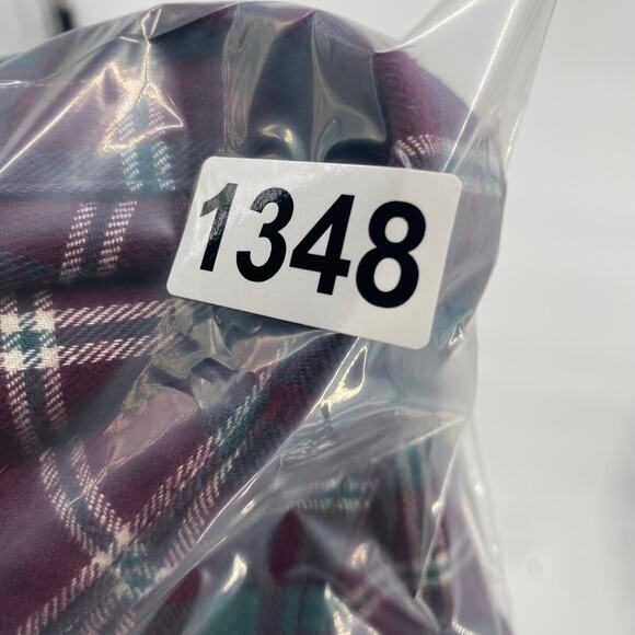 Duluth Top Women’s Large Plaid Flannel  Green & Purple Fall Outdoor Hiking Chore - Picture 8 of 8